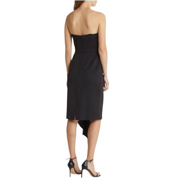 Eliza J Strapless Cocktail Dress Black Size 6 Statement Box - Picture 4 of 9